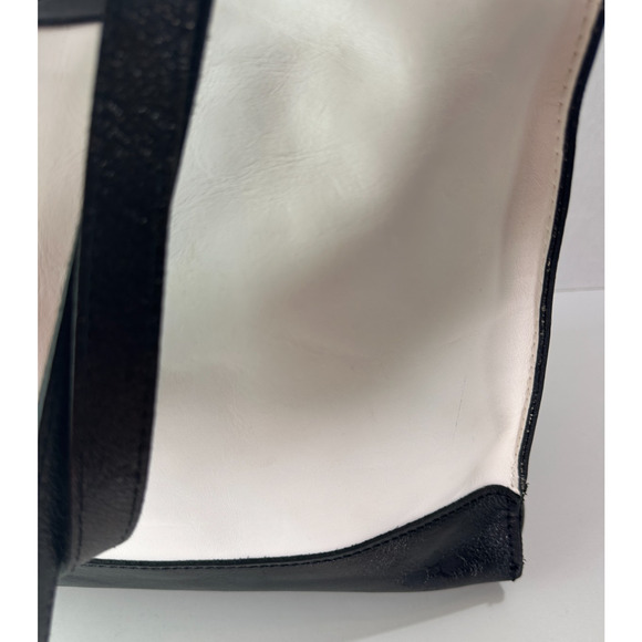 Patricia Nash Colorblock Toscano Large Tote Bag Black Ivory Handbag *No Tassels - Picture 6 of 16